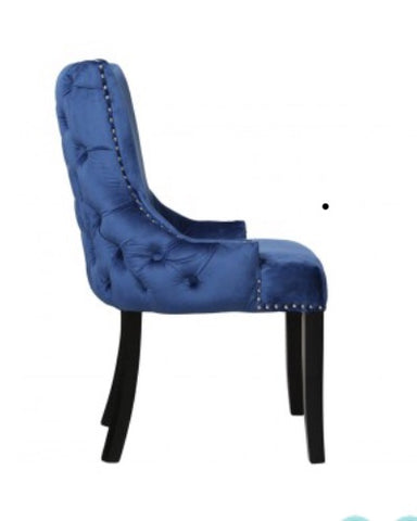 Luxurious Lucia Tufted Upholstered Dining Chair Blue Wow Interiors