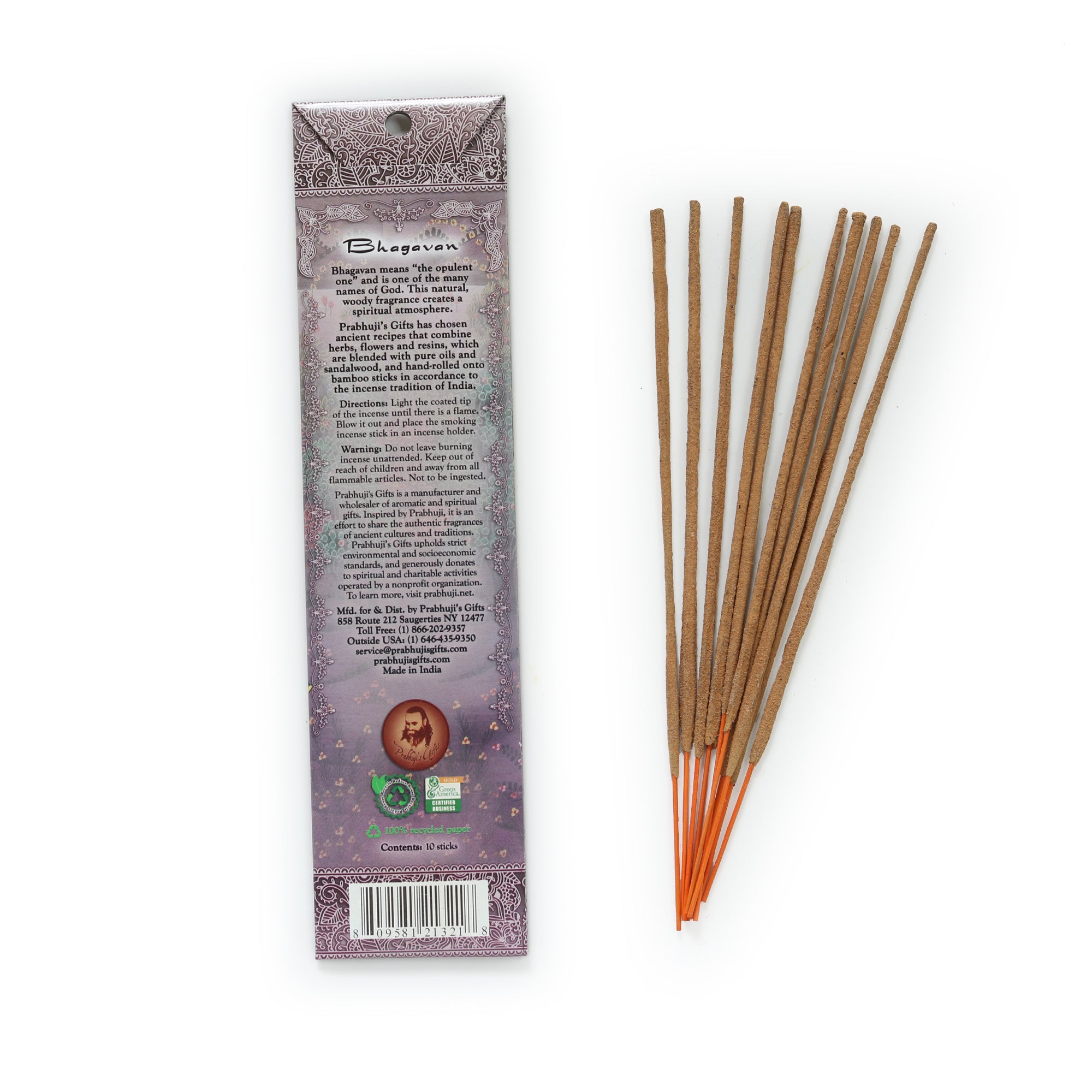 Bhagavan Incense Sticks - Patchouli and Vetiver - Wholesale and Retail ...