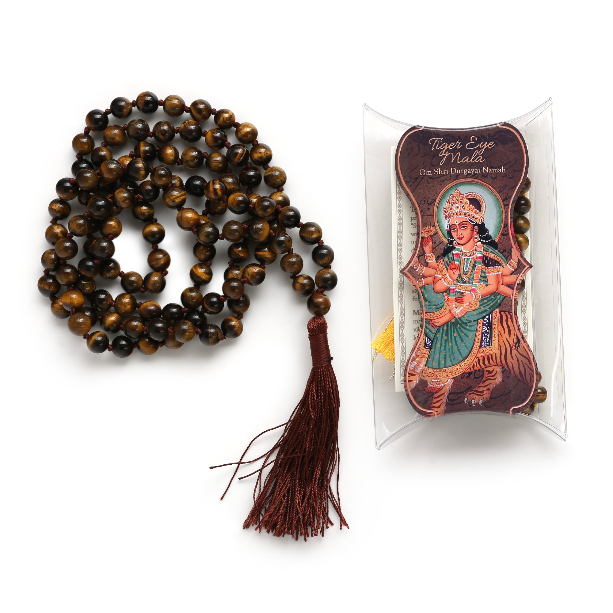 tigers eye mala beads 108