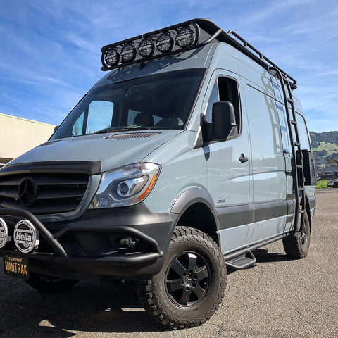 Blue-Grey Mercedes Sprinter \