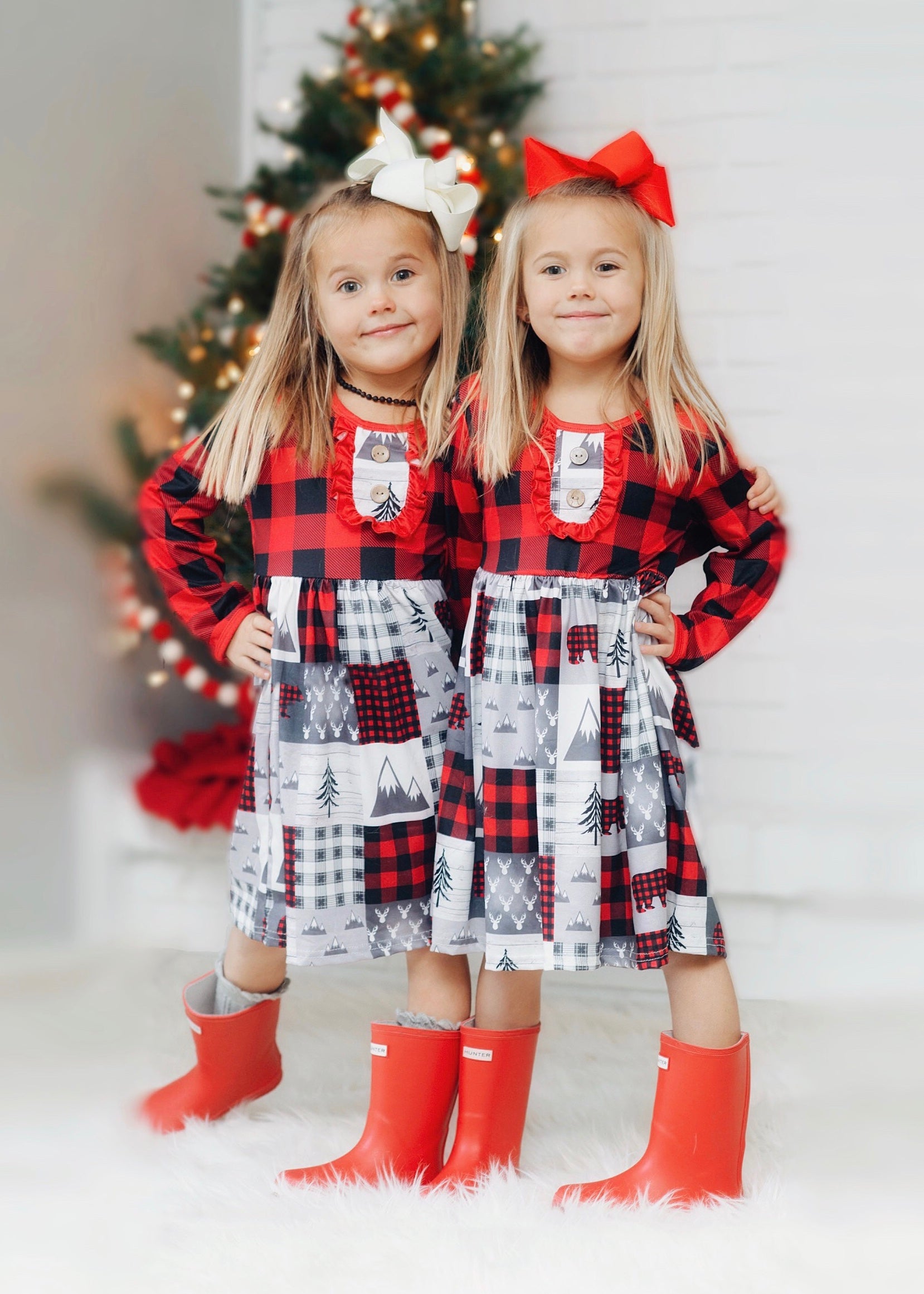 girls boutique christmas dress