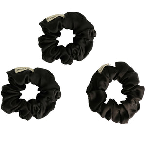 Hair Scrunchie  Plain Black  SMUG