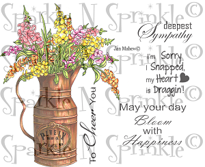 Rustic Flowers Snapdragons Digital Stamp Set[Digi816J]