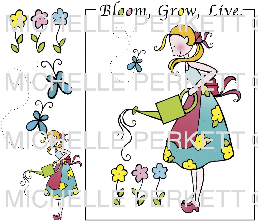 Digi Stamp Set Bloom Grow Live 3136M