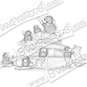 School Mice Stampendous Rubber Stamp [HMCR102]