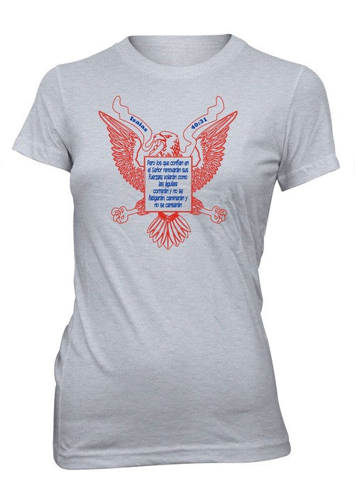Renovar Fuerzas Aguila Isaias Versiculo Biblia Camiseta Cristiana Tall -  Aprojes