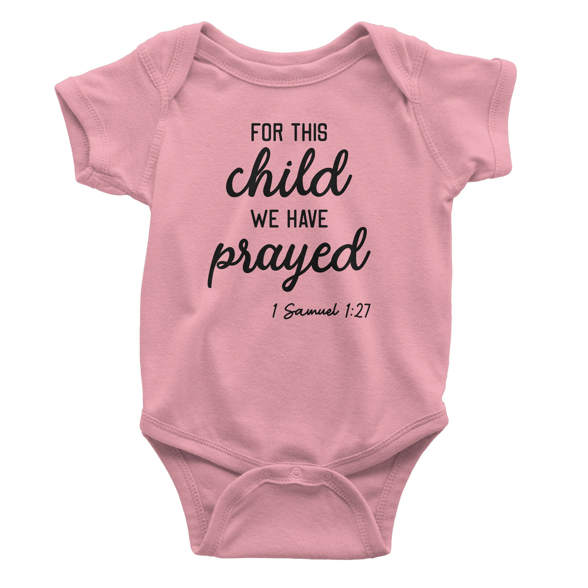 For This Child We Have Prayed Baby Bodysuit | Aprojes