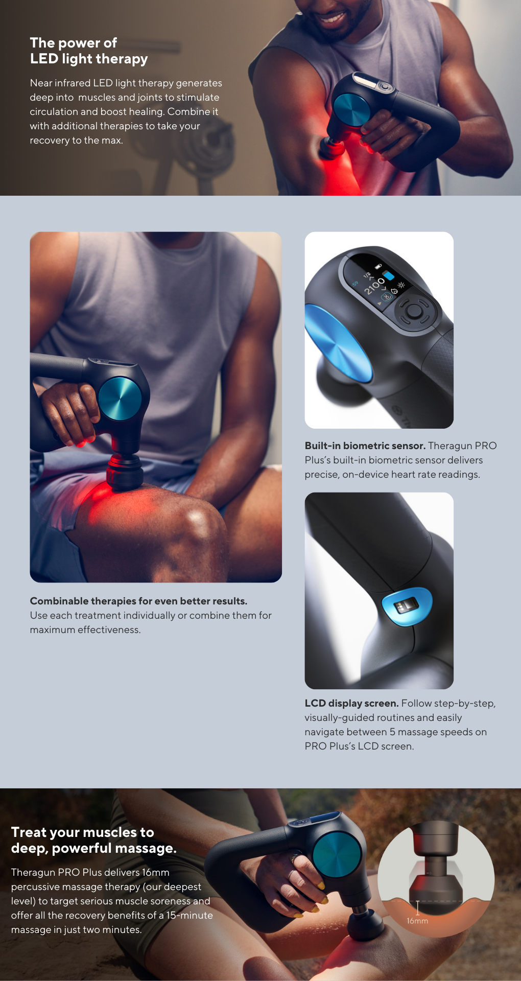 Theragun PRO Plus - 6 in 1 massage therapy device