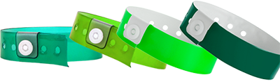 Vinyl Green Wristbands