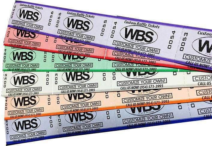 Custom Raffle Tickets - TrendyWristbands product image