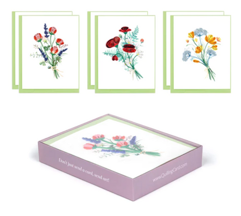 Quilled Wildflower Note Card Box Set