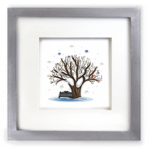 Quilled Tree art changing with each season