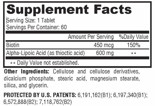 Alpha-Lipoic Acid Supplement Facts