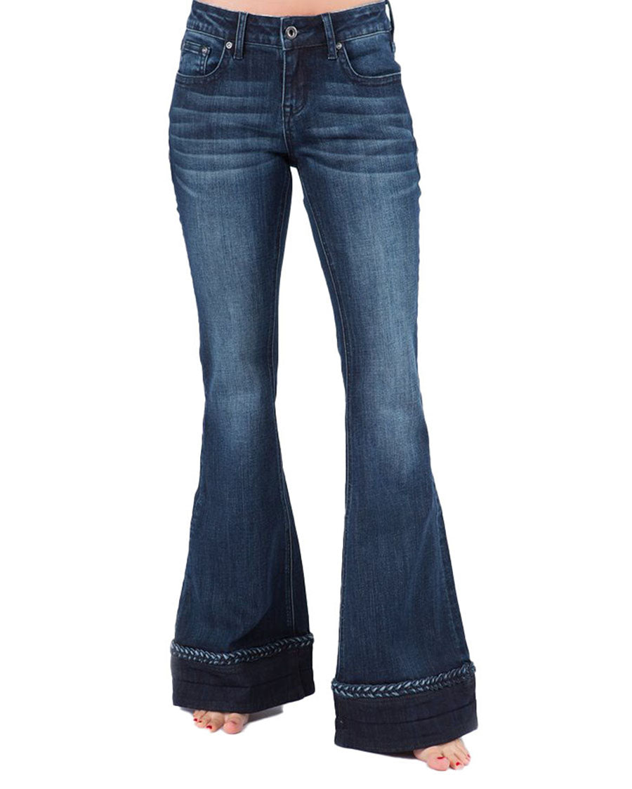 Grace In LA Girls Youth Flare Jeans GL9427 - Jackson's Western