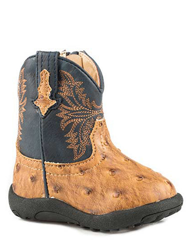 steel toe ostrich boots