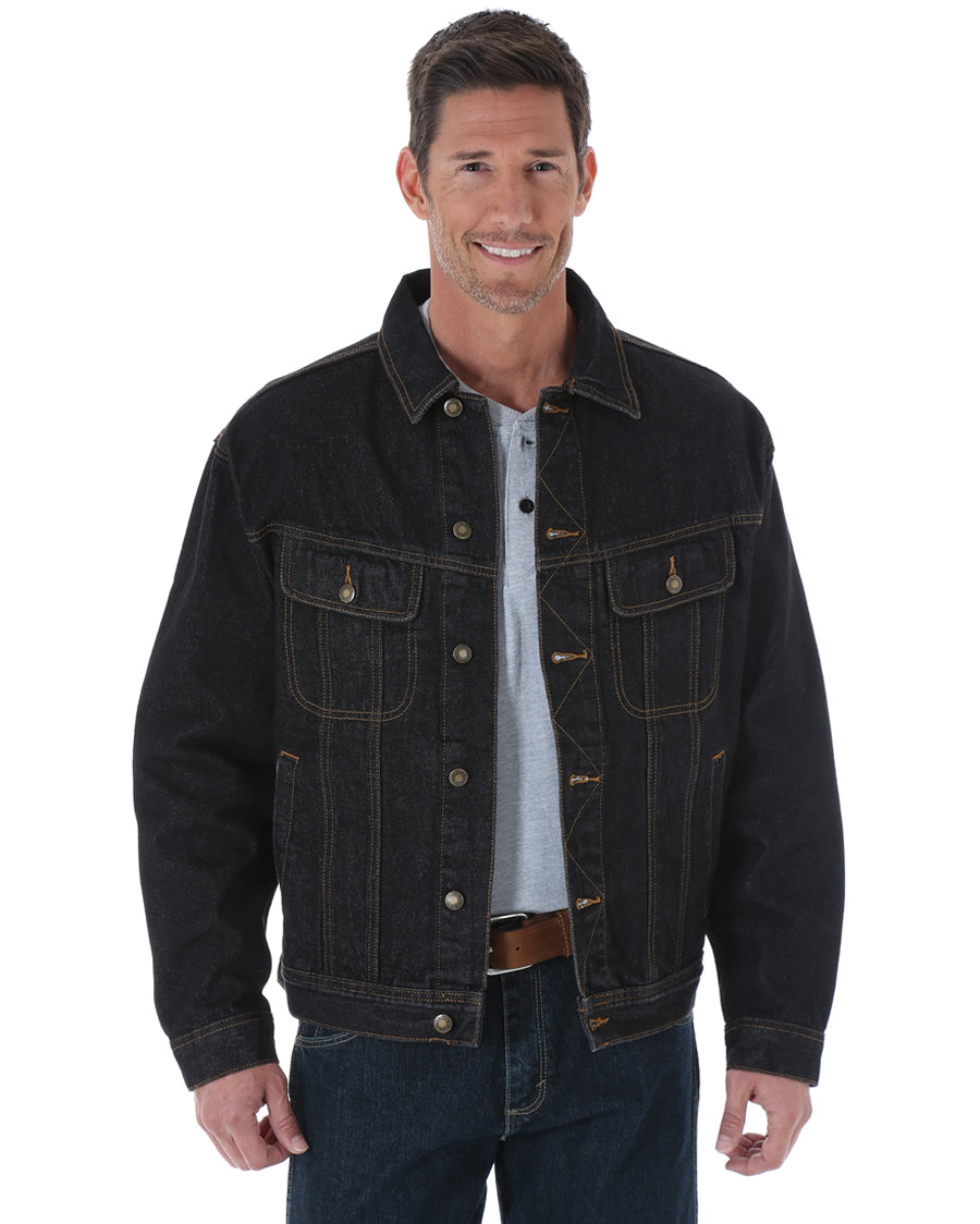 rugged denim jacket