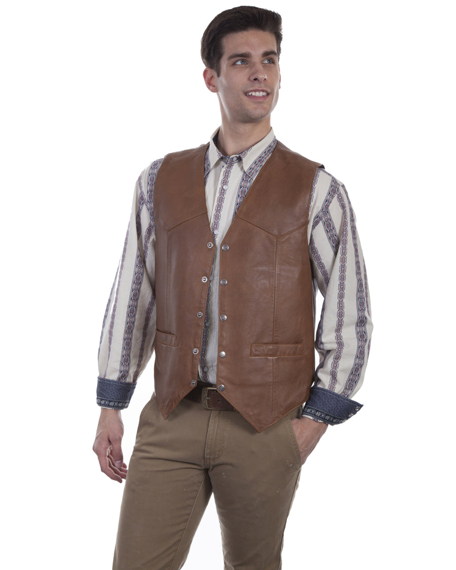 Men's Lambskin Leather Vest – Skip's Western Outfitters