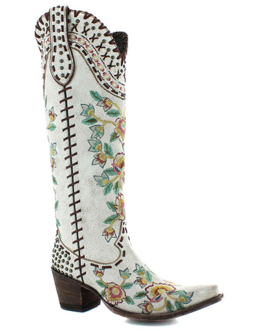 embroidered boots