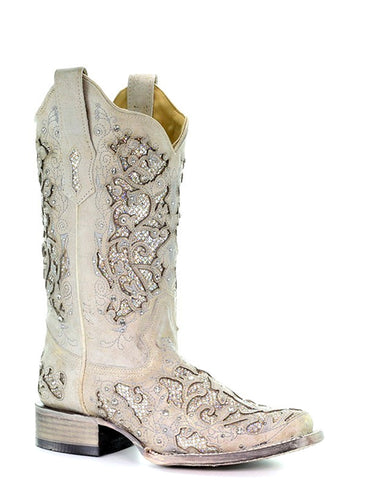 wedding cowboy boots square toe