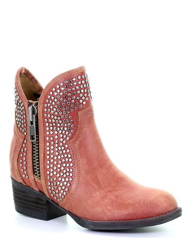 women's studded ankle boots