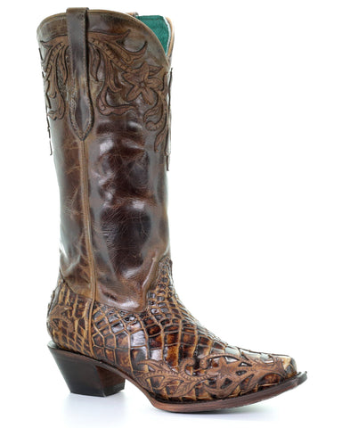 women's crocodile boots