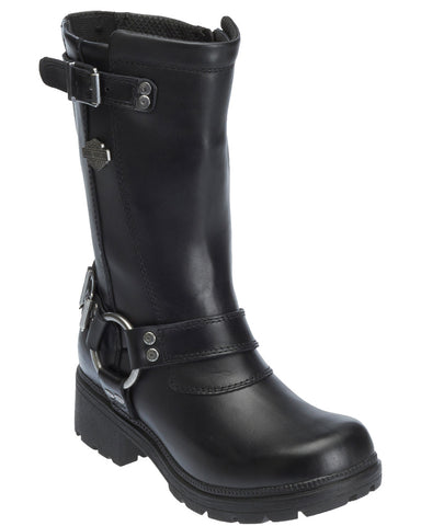 womens black harness boots