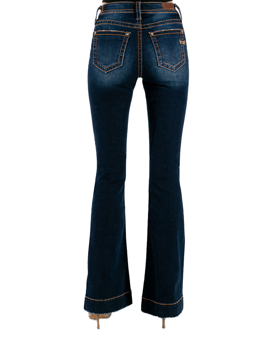 Paisley Super Flare Denim, Only $114.00