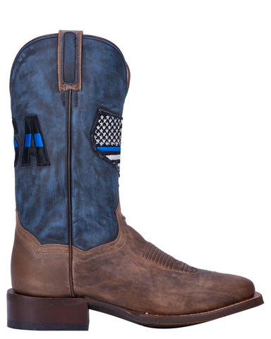 Mens Thin Blue Line Patriotic Boots 