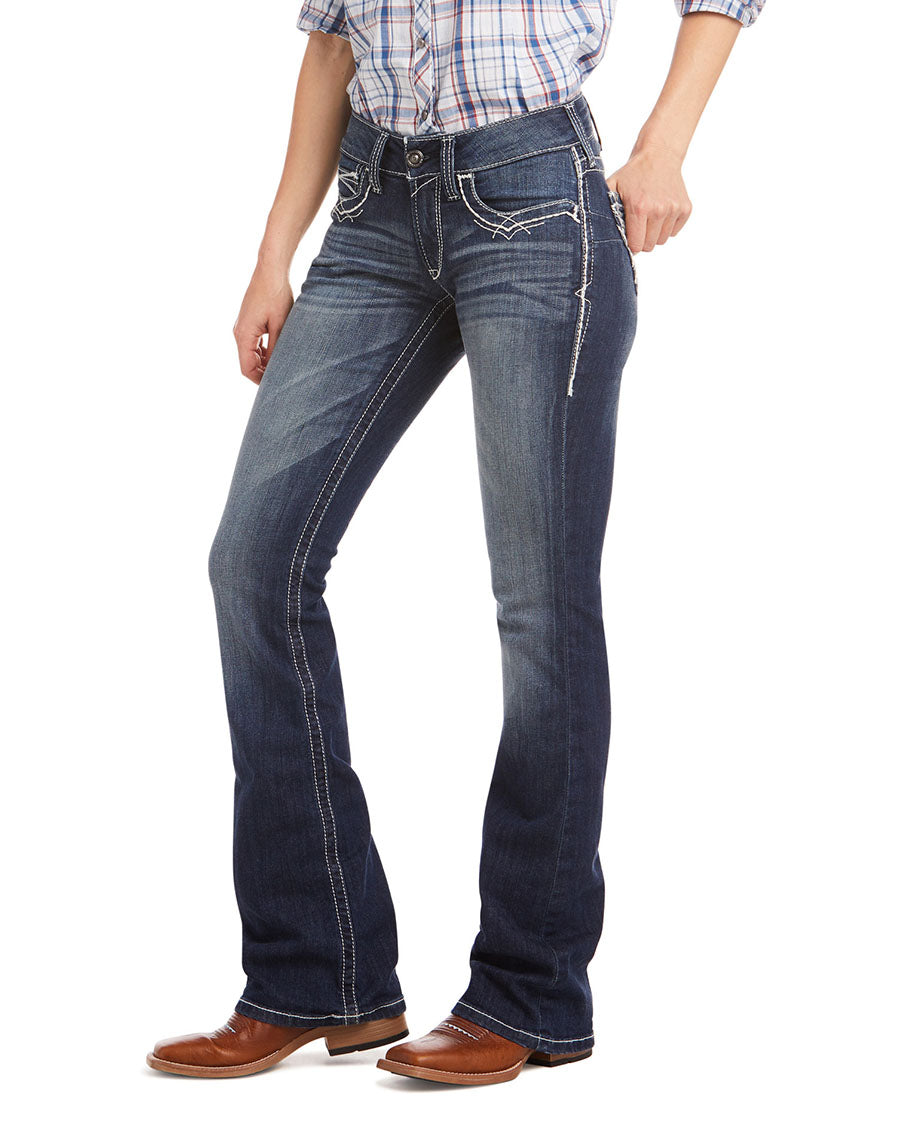 Women's R.E.A.L. Mid Rise Raquel Boot Cut Jeans – Skip's Western