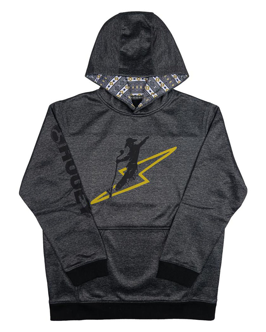 Hooey Youth Summit Navy Aztec Hoodie Sweatshirt - HH1191NVAZ-Y