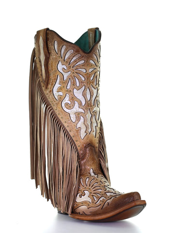 Women's Inlay Fringe Western Boots – Skip's Western Outfitters
