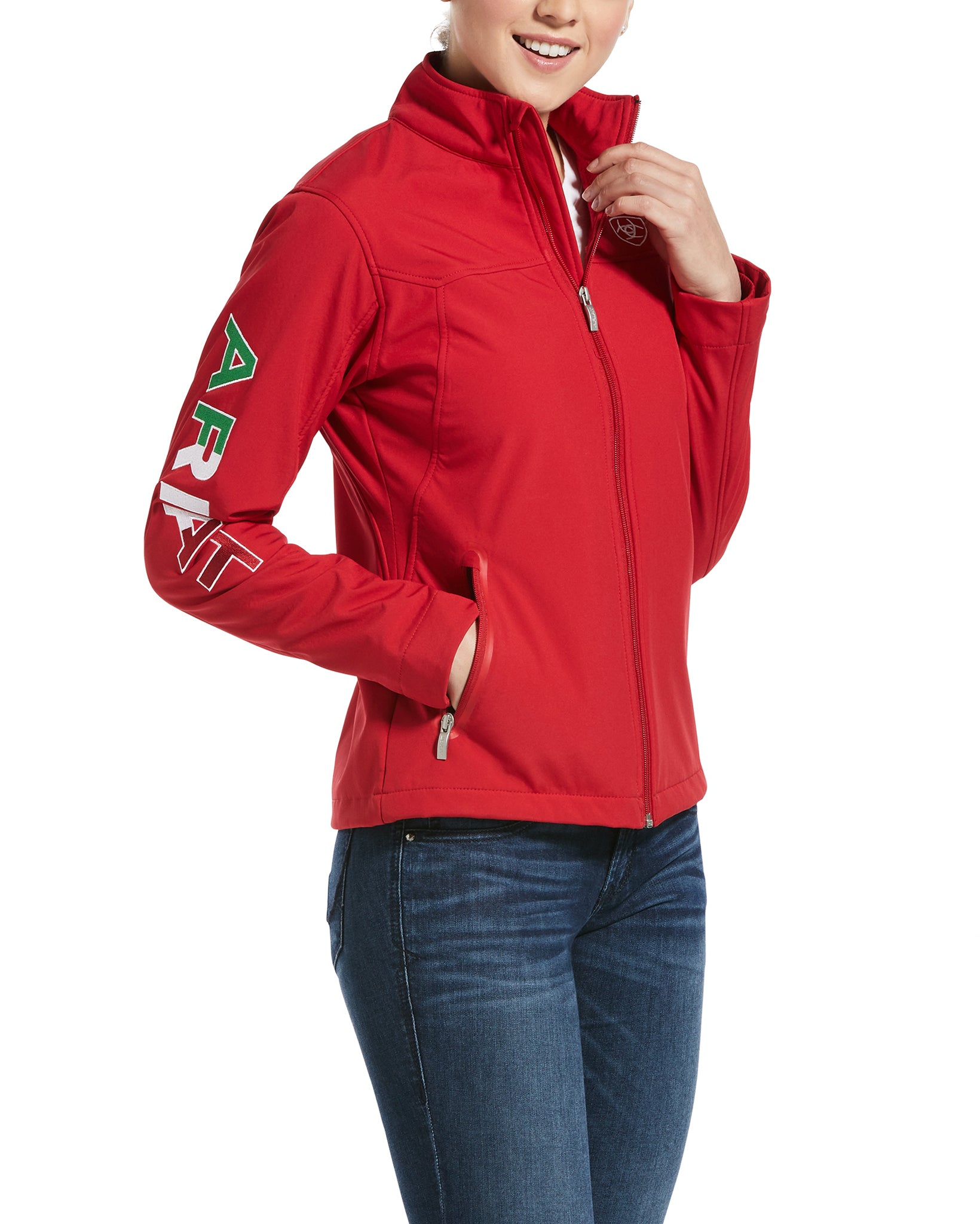 Calabasas Saddlery - Ariat Ladies' Team Softshell Mexico Jacket