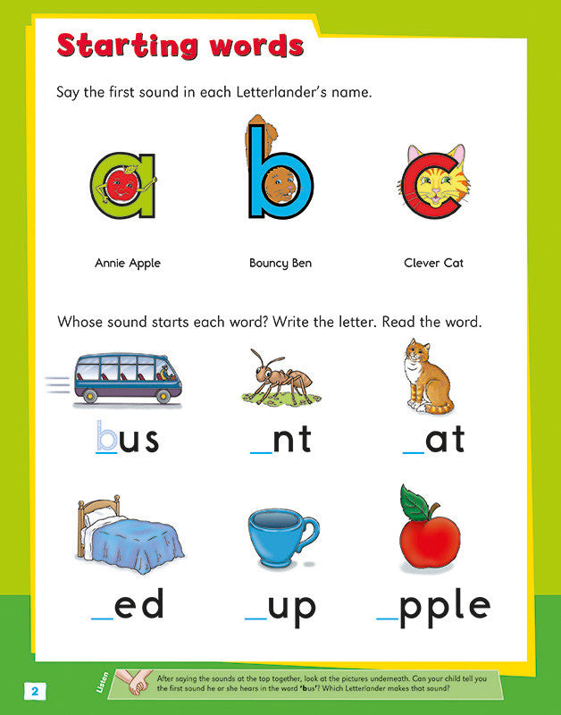My Second Reading Activity Book – Letterland USA