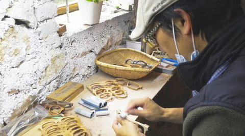 Mr Takemoto was making glasses by hand