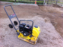 plate compactor for horse paddock footing