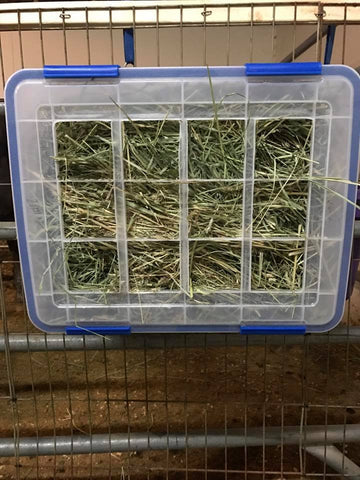 ziplock storage container hay feeder barn hack