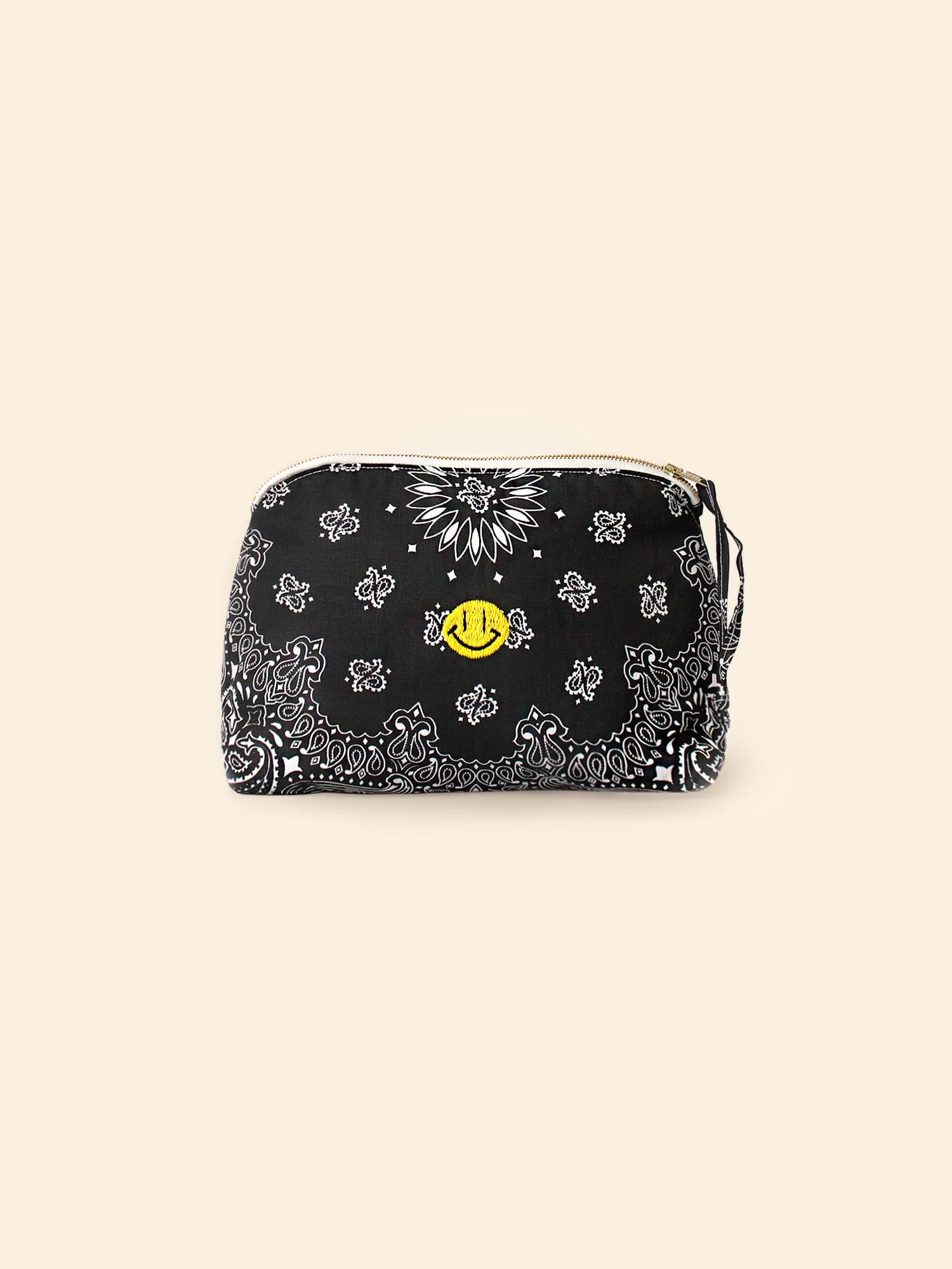 call it by your name accessory one size black call it by your name black happy face toiletry bag c0slk206 os blk call it by your name black happy face toiletry bag 1153879573