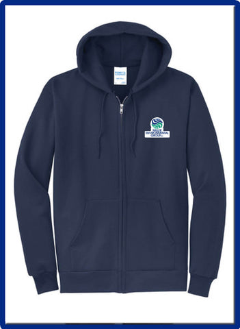 port and company core fleece hoodie