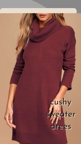 cushy sweater dress