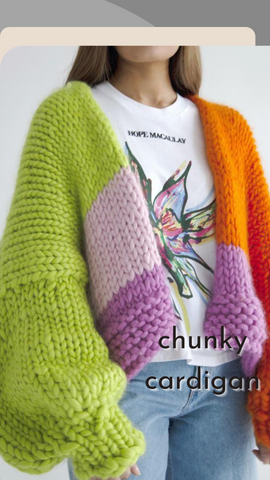 chunky cardigan