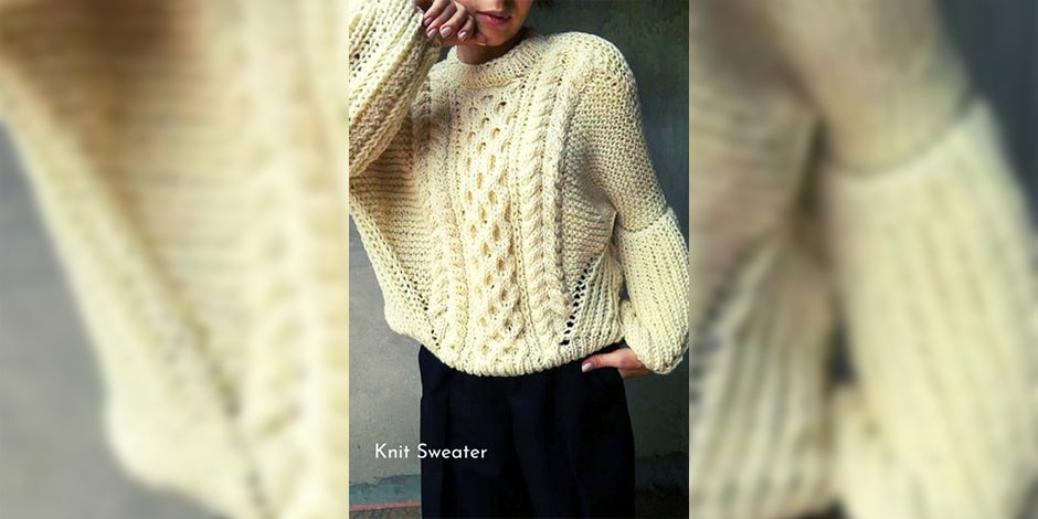 women wearing biege knitted sweater