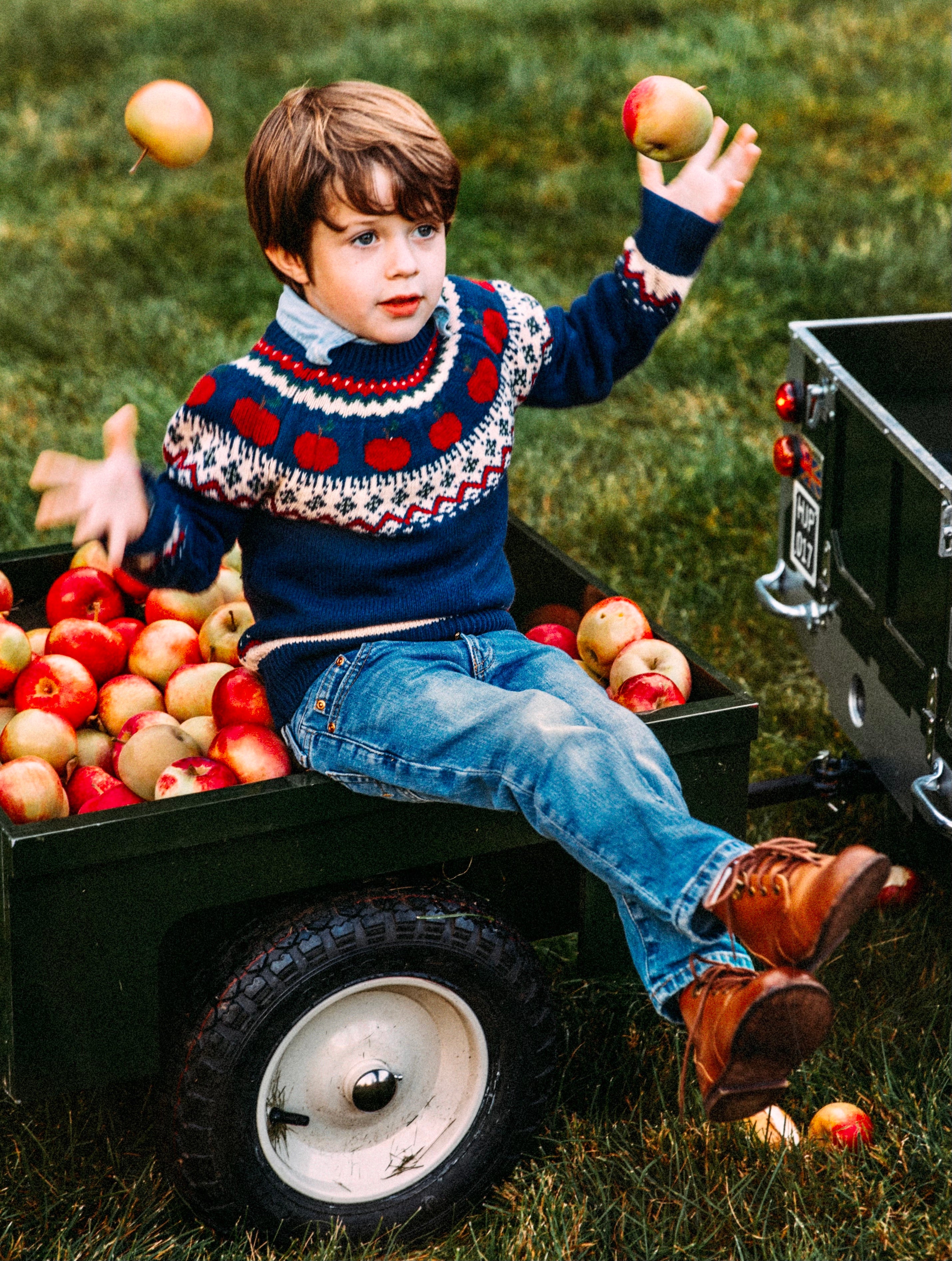 The Apple Fair Isle Kids Sweater