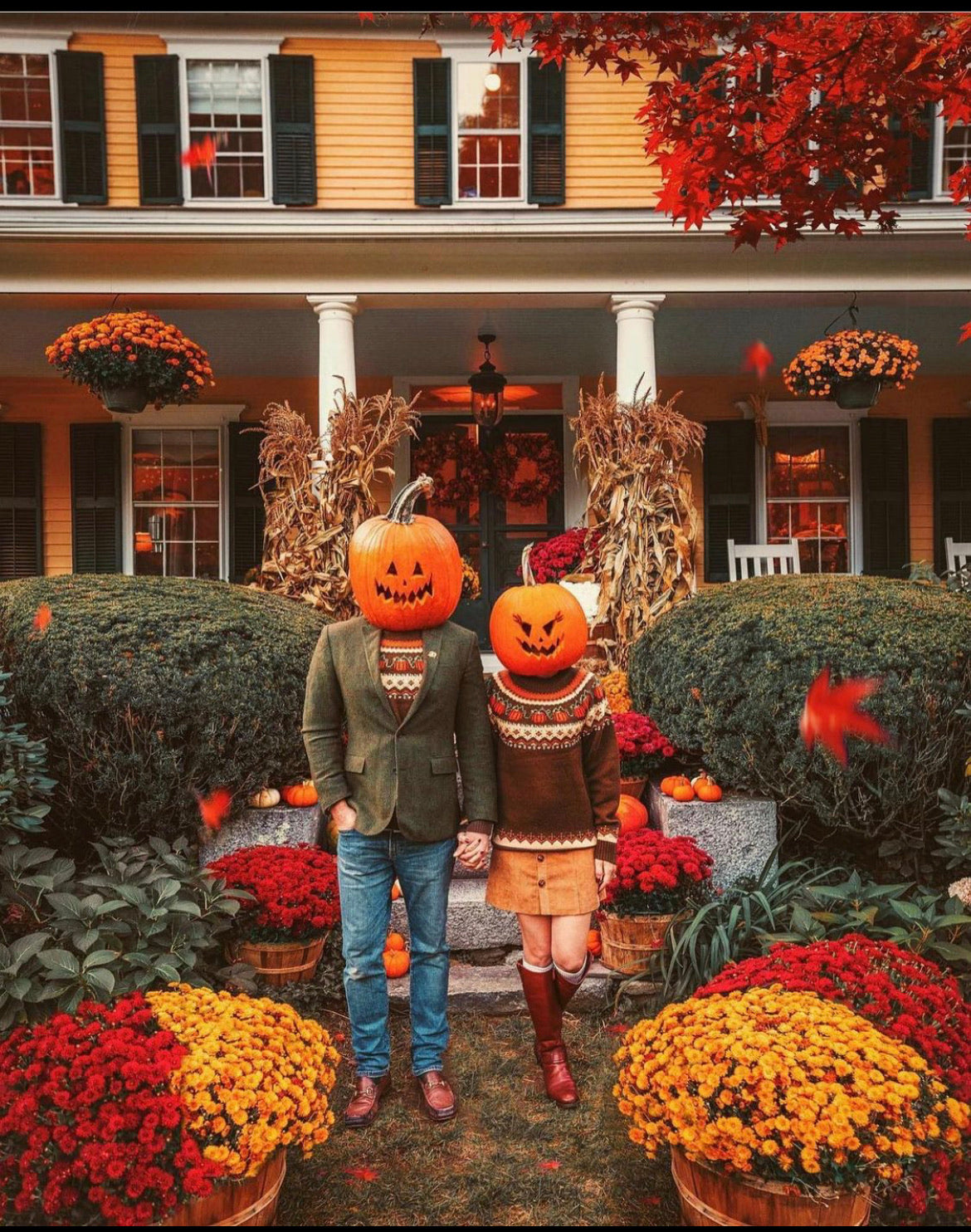 The Cozy Pumpkin Sweater- Men's