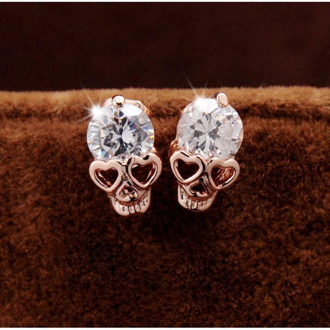 Home › Love Skull Crystal Earrings