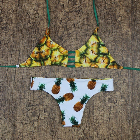 Home › Reversible Pineapple Bikini Collection