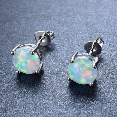 Fire Opal Earrings
