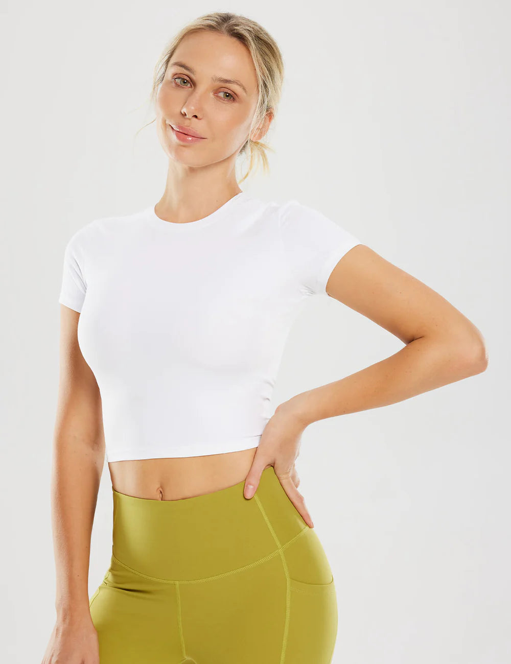 Baleaf Sweatleaf Crew Neck Crop Top