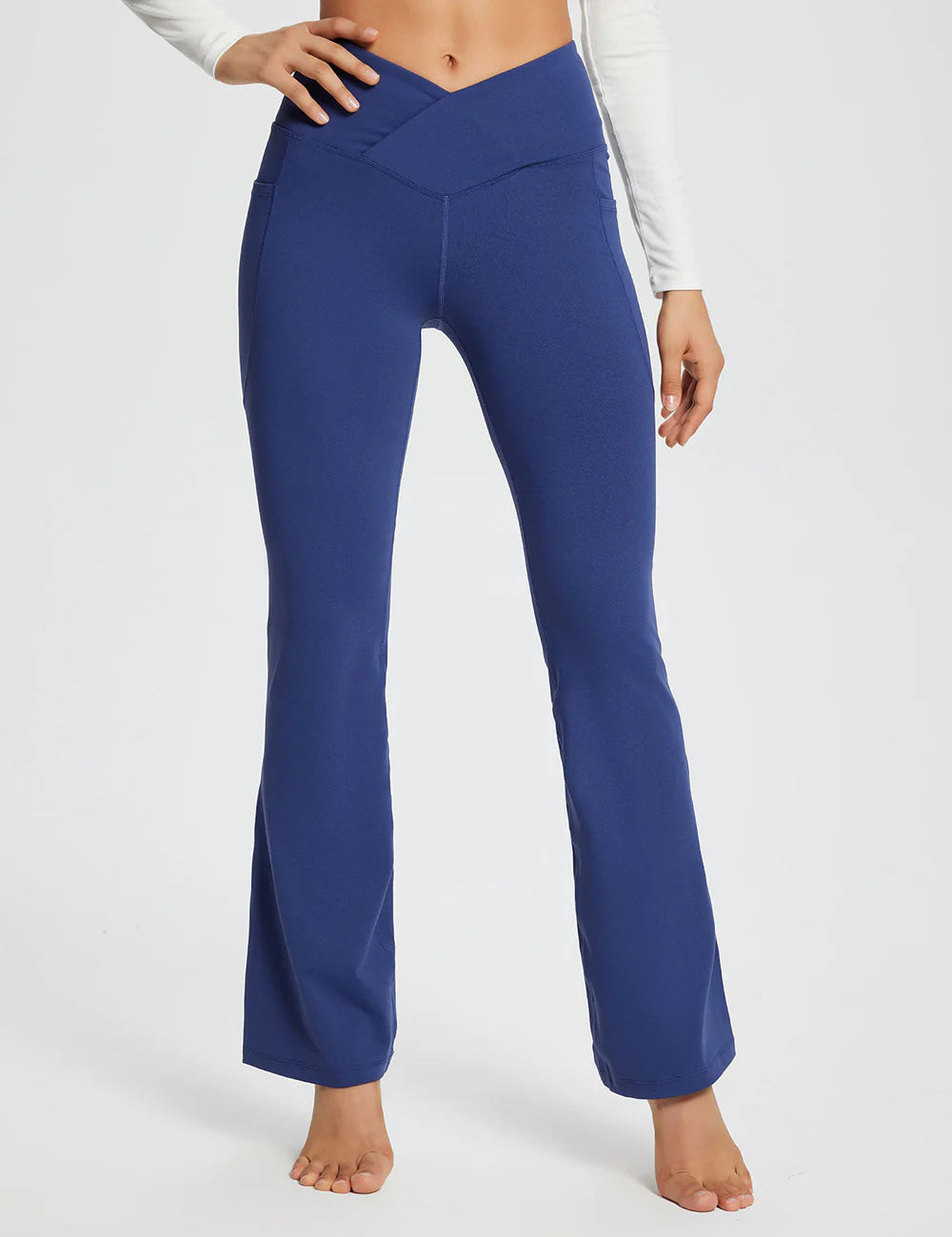 Baleaf Laureate 32'' Crossover High-Rise Flared Pants