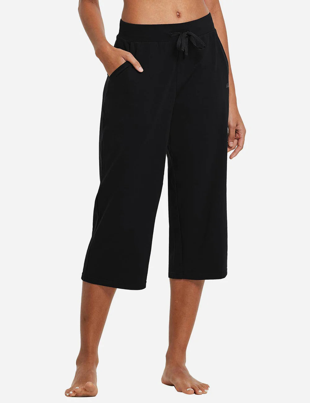 Baleaf Evergreen Cotton Cropped Sweatpants