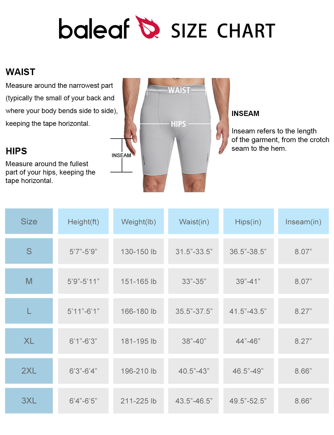 Baleaf Men's Lycra 2-in-1 Compresion Shorts (Website Exclusive ...
